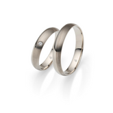 04559 Oberturm Eheringe Rauschmayer Trauringe 585 Weissgold 4mm