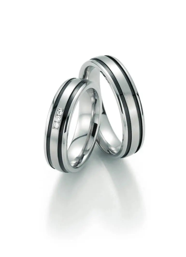 Bayer Trauringe Edelstahl Marble