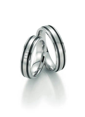 Bayer Trauringe Edelstahl Marble