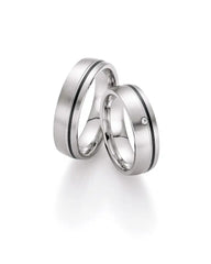 Bayer Trauringe Edelstahl Carbon Pure