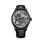 Montre homme Aerowatch Renaissance Skeleton Wheel noire