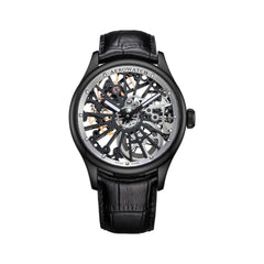 Montre homme Aerowatch Renaissance Skeleton Wheel noire