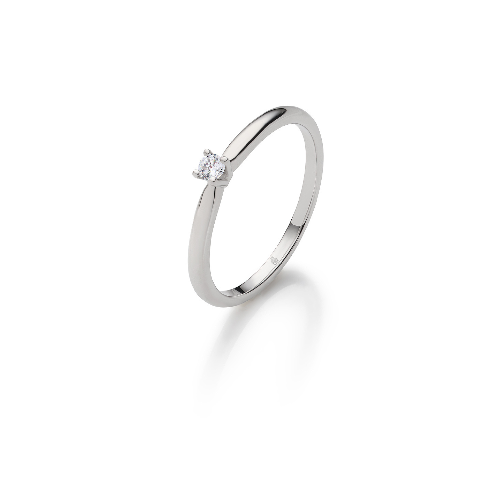 Rauschmayer Diamantringe Ja! Solitaire Box Weissgold 51-00100