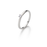 Rauschmayer Diamantringe Ja! Solitaire Box Weissgold 51-00100