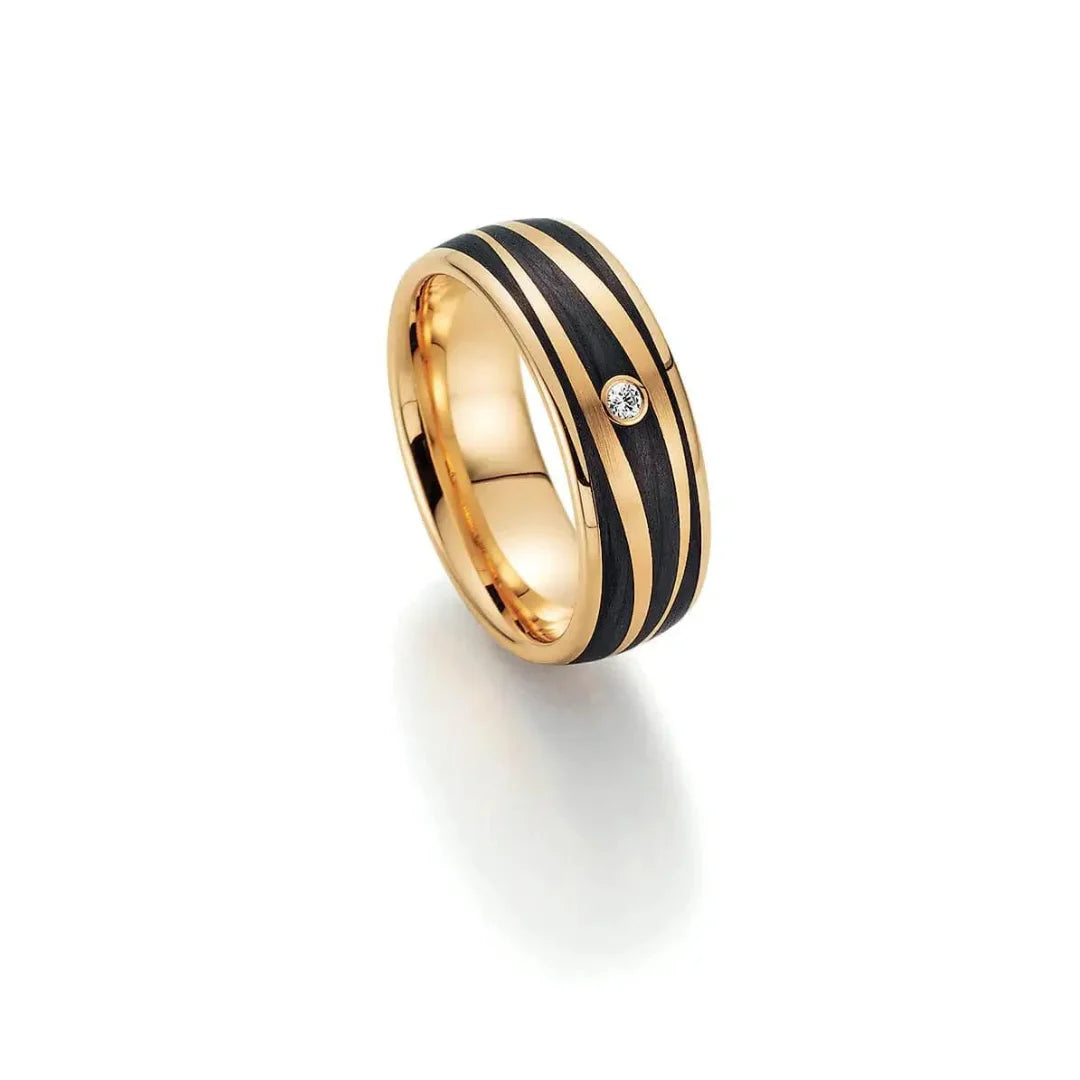 Fischer Trauringe Gold Carbon® Sweet Temper - Ringbreite 7 mm