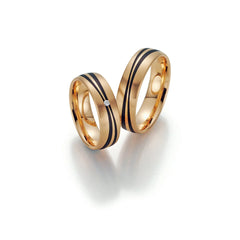 Fischer Trauringe Gold Carbon® Kissed by The Sun - Eheringe Kaufen