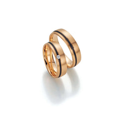 Fischer Trauringe Gold Carbon® Natural Beauty - Ringbreite 6 mm