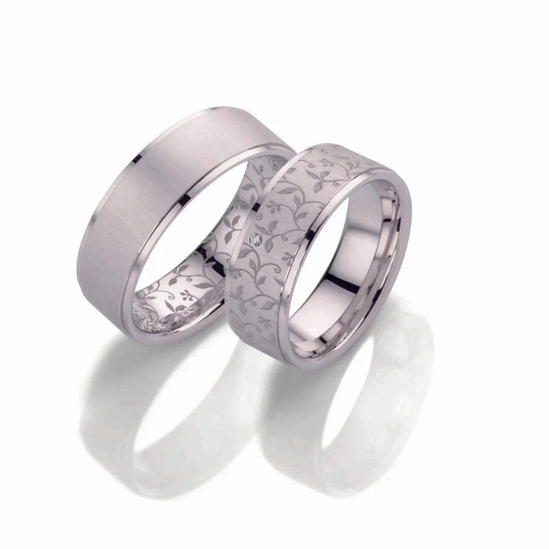 Fischer Trauringe Gold Flora Rankenwunder - Ringbreite 7 mm