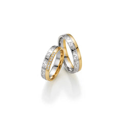 Fischer Trauringe Gold Flora Blumenlust - Ringbreite 5 mm