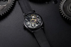 Montre homme Aerowatch Renaissance Skeleton Wheel noire