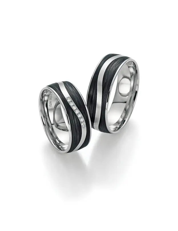 Bayer Trauringe Palladium Carbon Iconic