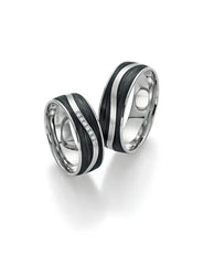 Bayer Trauringe Palladium Carbon Iconic