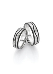 Bayer Trauringe Platin Carbon Origin