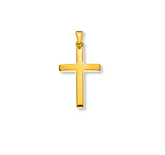 Kreuz Gelbgold 750 Anhänger