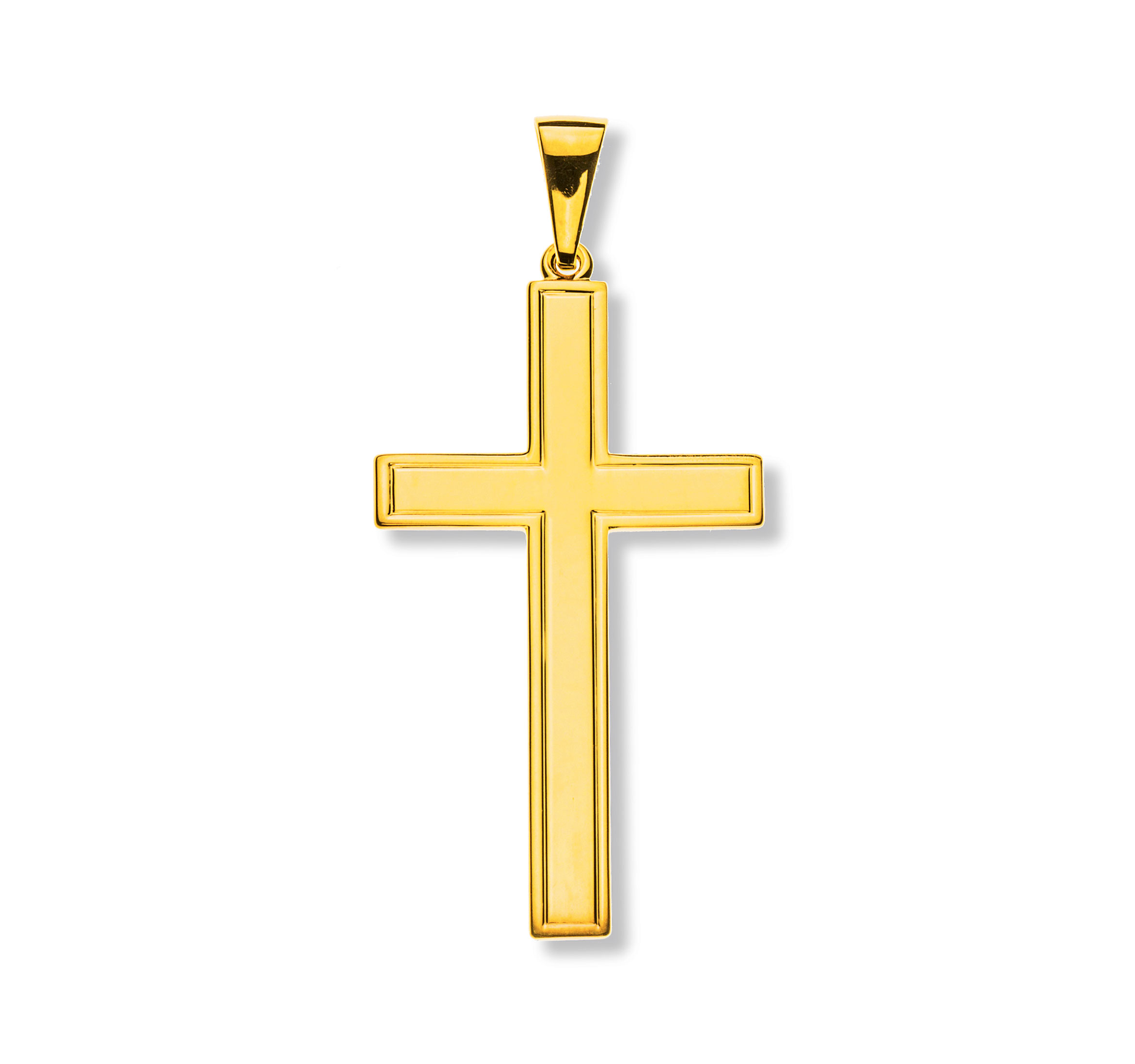 Balken-Kreuz Gelbgold 750 Anhänger