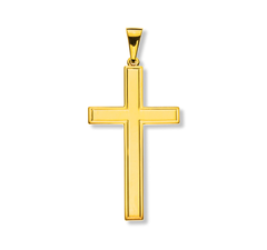 Balken-Kreuz Gelbgold 750 Anhänger