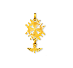 Anhänger Gelbgold 750 Hugenotten-Kreuz