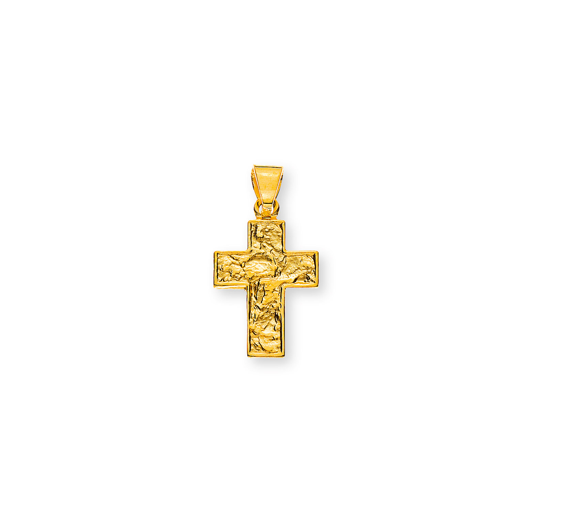 Anhänger Gelbgold 750 Kreuz