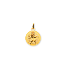 Anhänger Gelbgold 750 Medaille Christophorus