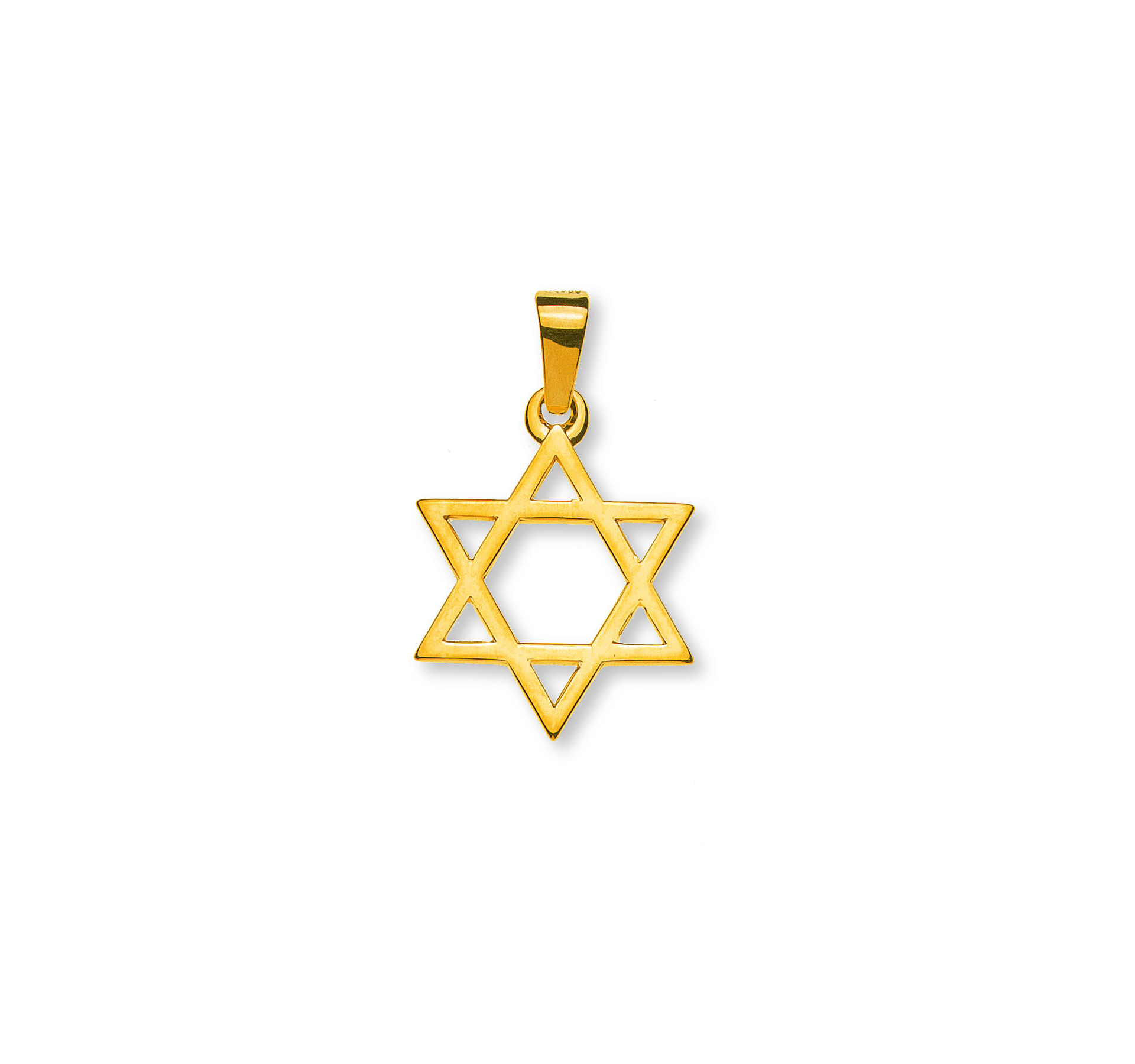 Anhänger Gelbgold 750 Davidstern