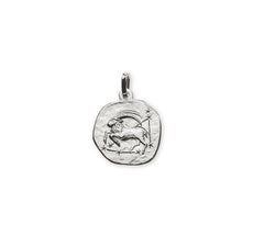 Anhänger Weissgold 750 Sternzeichen Steinbock mit Sternbild, ca. 16 mm