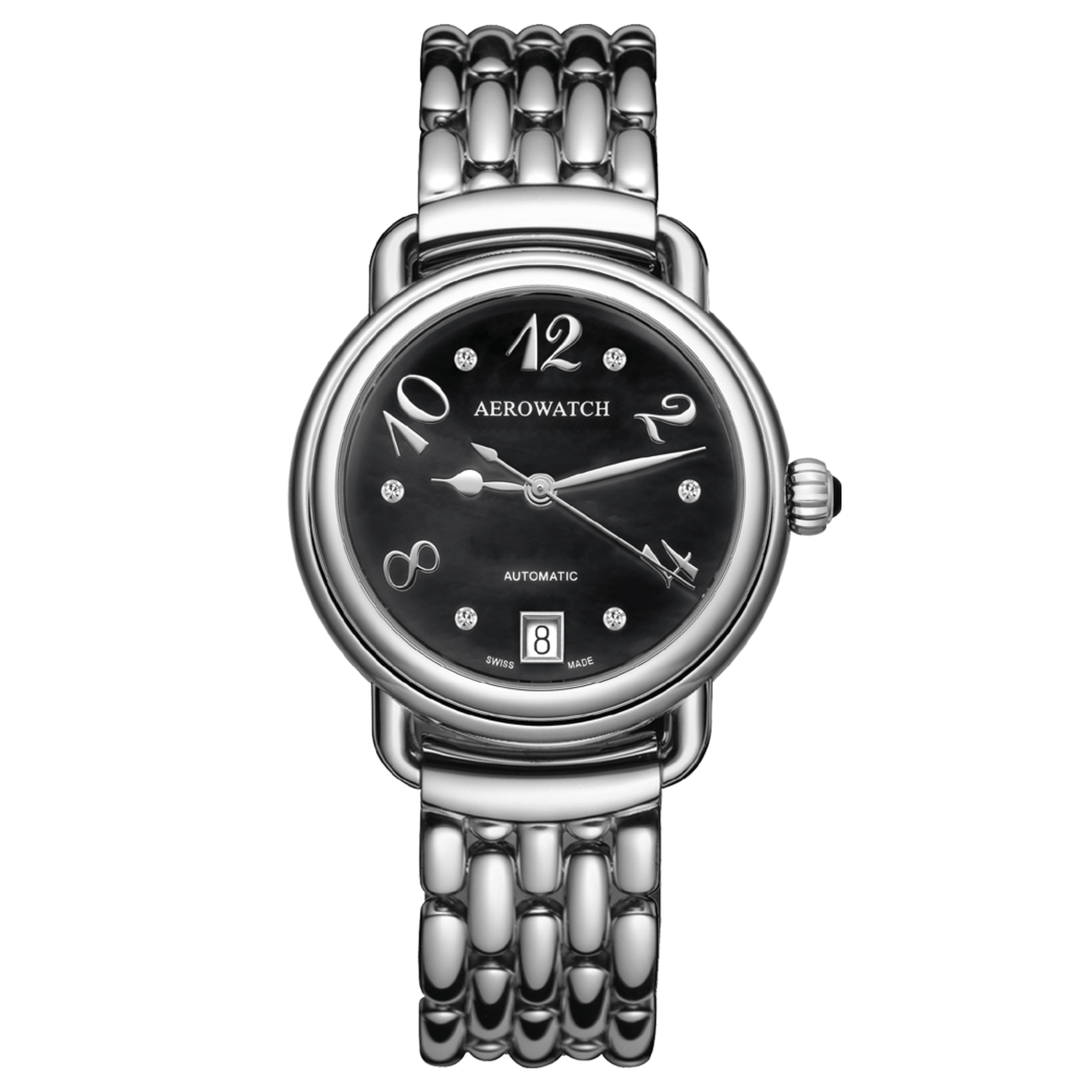 Aerowatch 1942 Lady Automatic Diamonds Damenuhr A 60960 AA05 M
