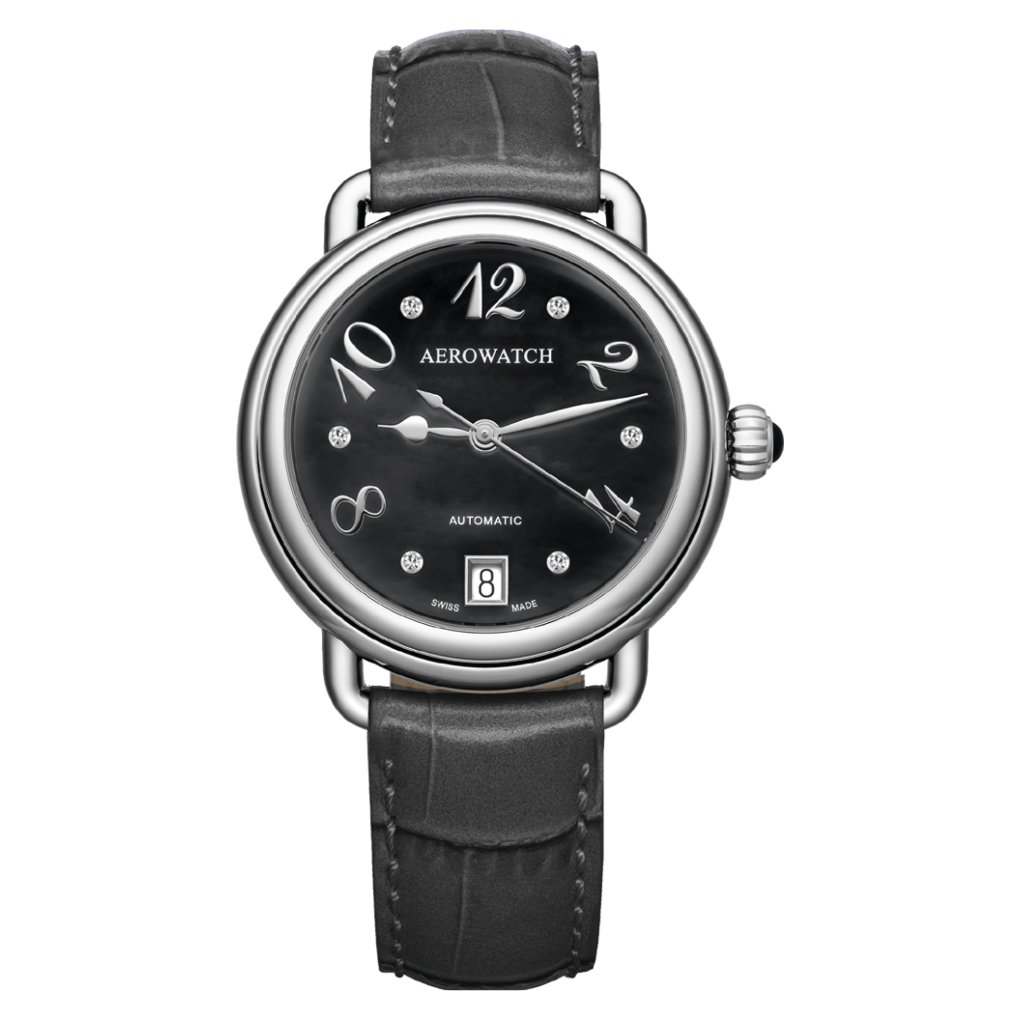 Aerowatch 1942 Lady Elegance Automatic Diamonds Damenuhr A 60960 AA05