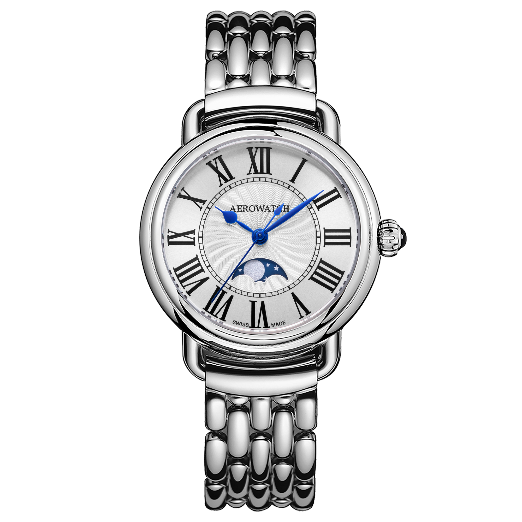 Aerowatch 1942 Quarz Mondphase Damenuhr