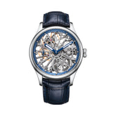 Montre homme Aerowatch Renaissance Skeleton Wheel bleue