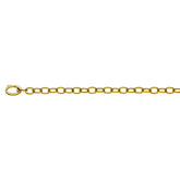 Armbänd Gelbgold 750 Bracelet Anker Oval Handarbeit, ca. 6.0 mm, 20 cm