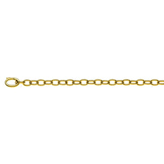 Armbänd Gelbgold 750 Bracelet Anker Oval Handarbeit, ca. 6.0 mm, 20 cm