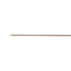 Collier Tennis Rotgold 750 mit 162 Brillanten H SI 9,43ct. 42cm