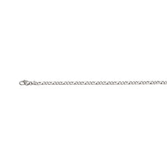 Weissgold 750 Collier Carrera: Poliert, ca. 4,0mm Breite