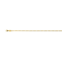 Figaro Collier aus Gelbgold 750, 1.8mm Dicke, 5+1 Gliederkette