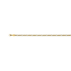 Figaro Collier | Halskette Gelbgold 750, 2.9mm Dicke