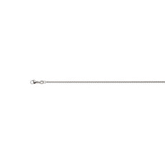 Collier ancre rond en or blanc 750 : environ 1,9 mm de large