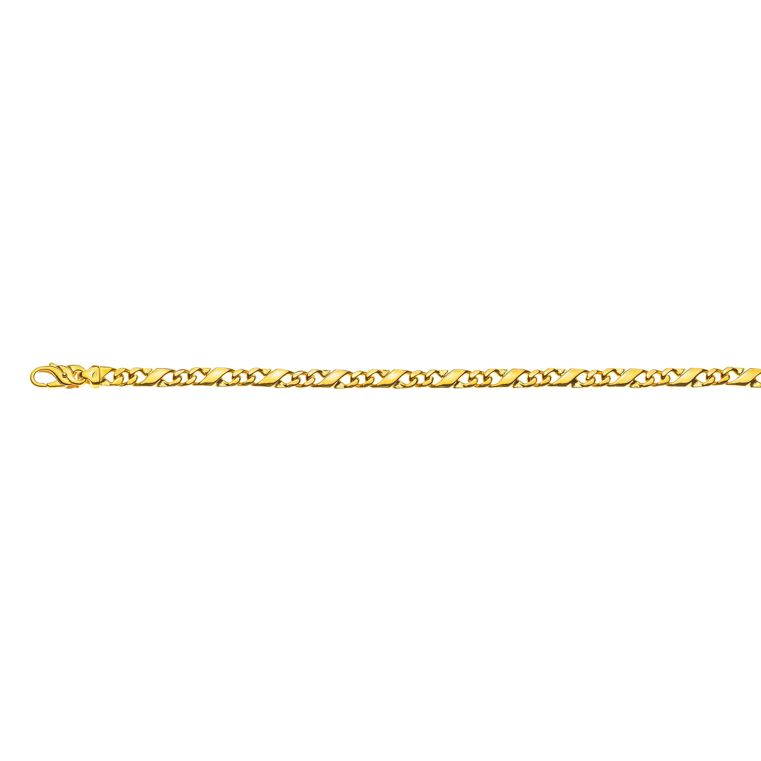 Gelbgold 750 Collier Carrera, Poliert, ca. 5.0 mm Breite