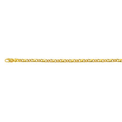 Gelbgold 750 Collier Carrera, Poliert, ca. 5.0 mm Breite