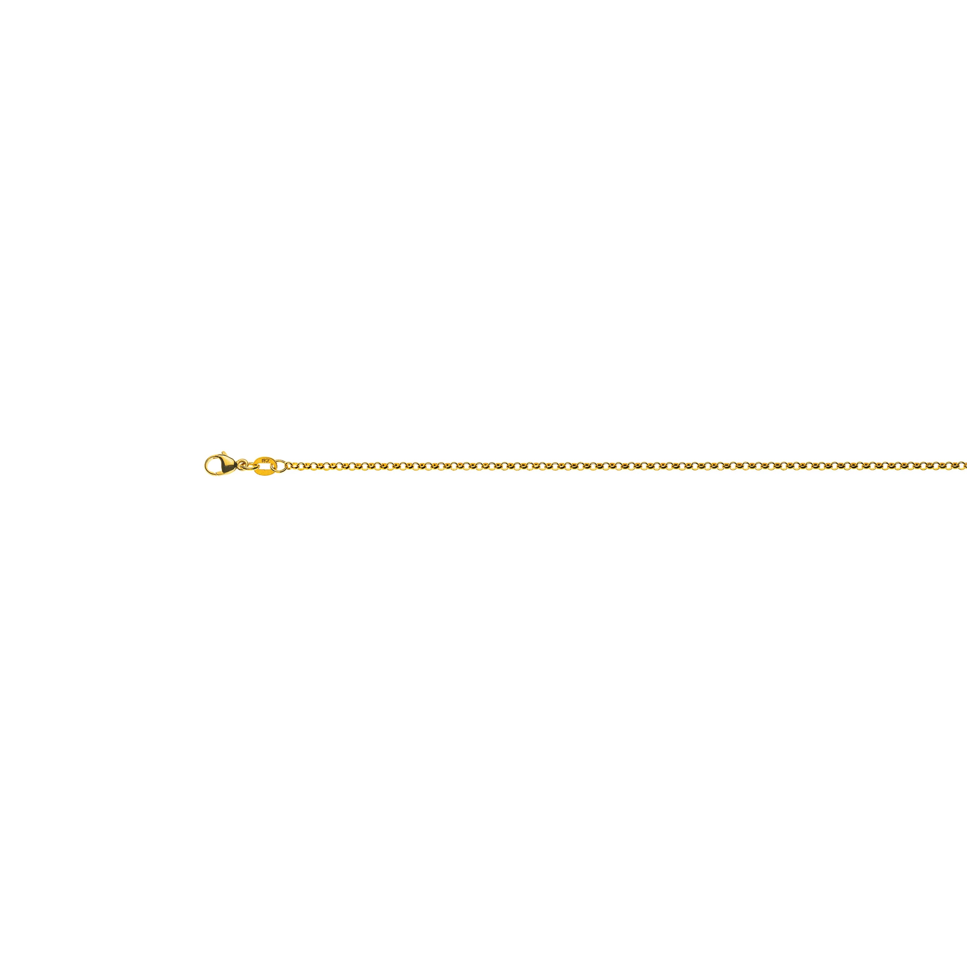 Ebs-Collier Gelbgold 750, ca. 2,4 mm Breite