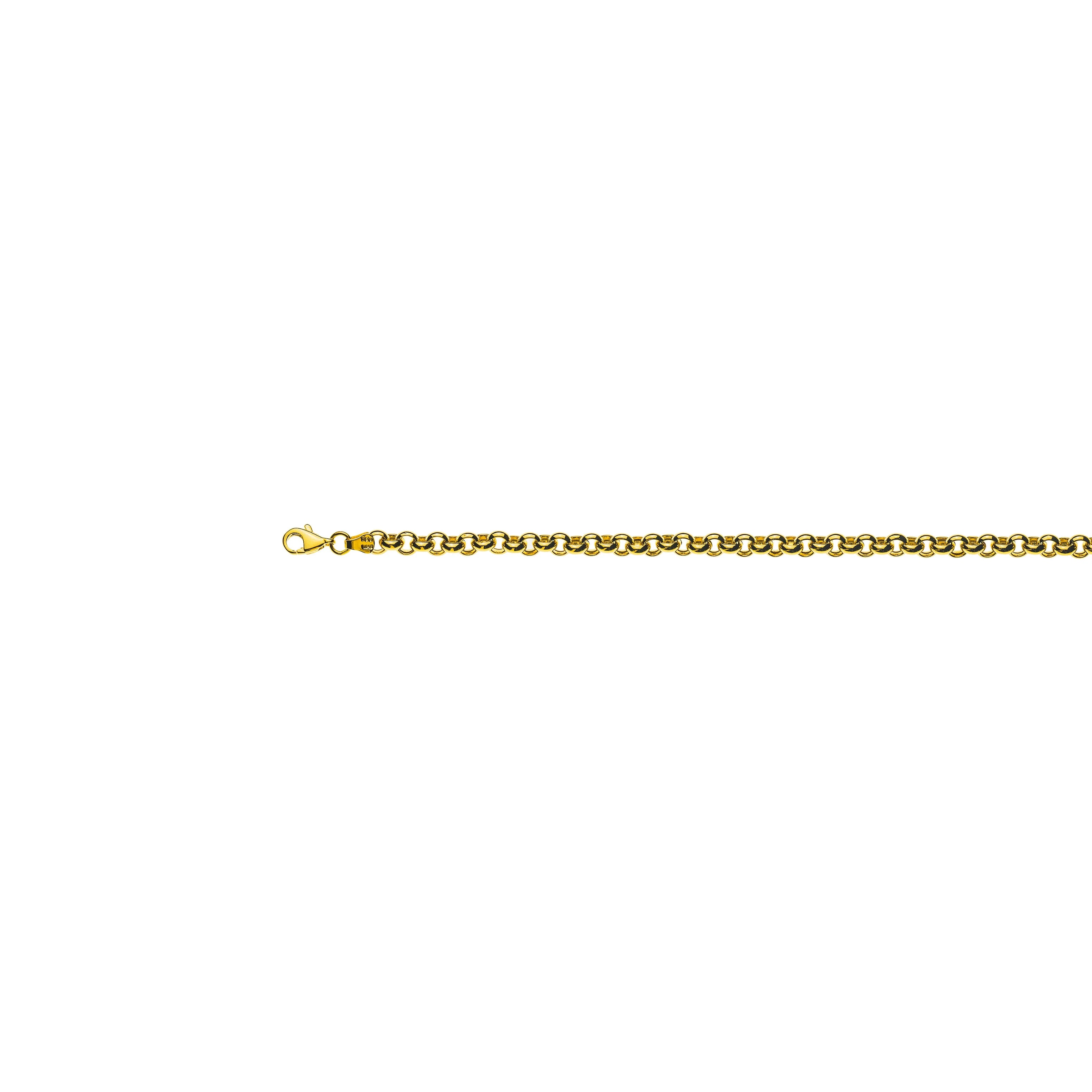 Erbs Collier Gelbgold 750, Halbmassiv, 5.0mm