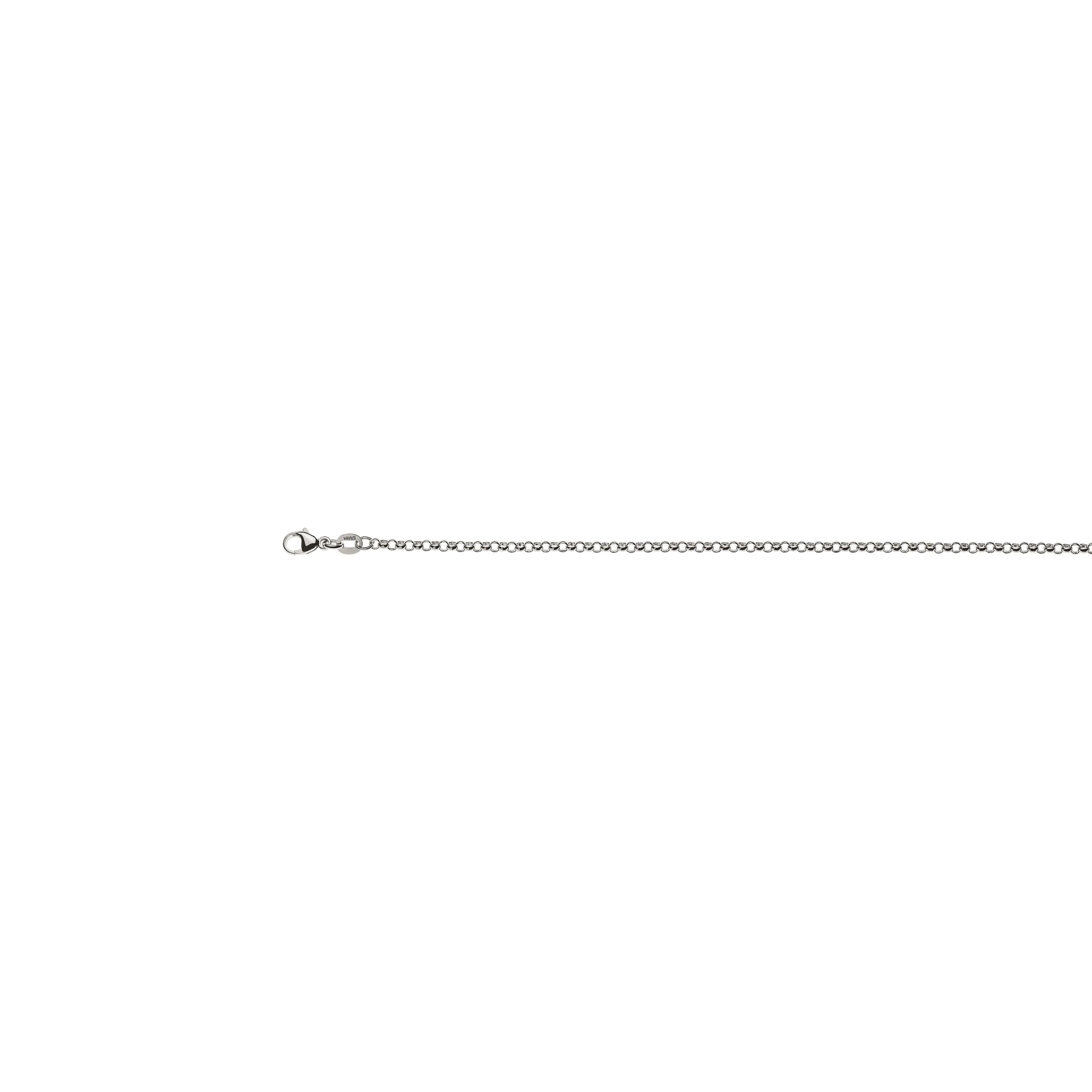 Ebs-Collier Weissgold 750, ca. 2,4 mm Breite