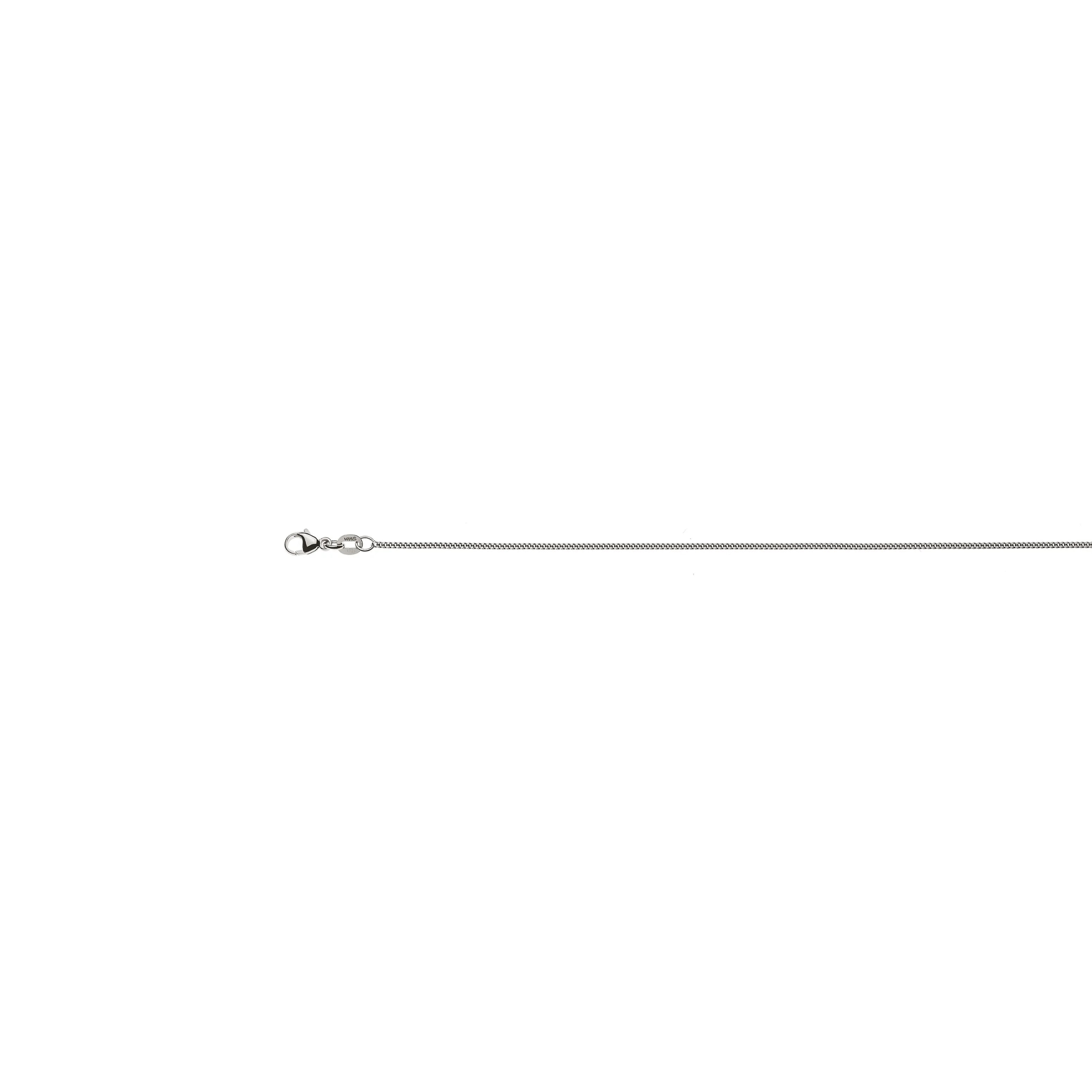 Weissgold 585 Panzer Collier: 1.4mm Breite, Geschliffen