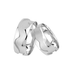 Alliances Oberturm Classics en or blanc F102