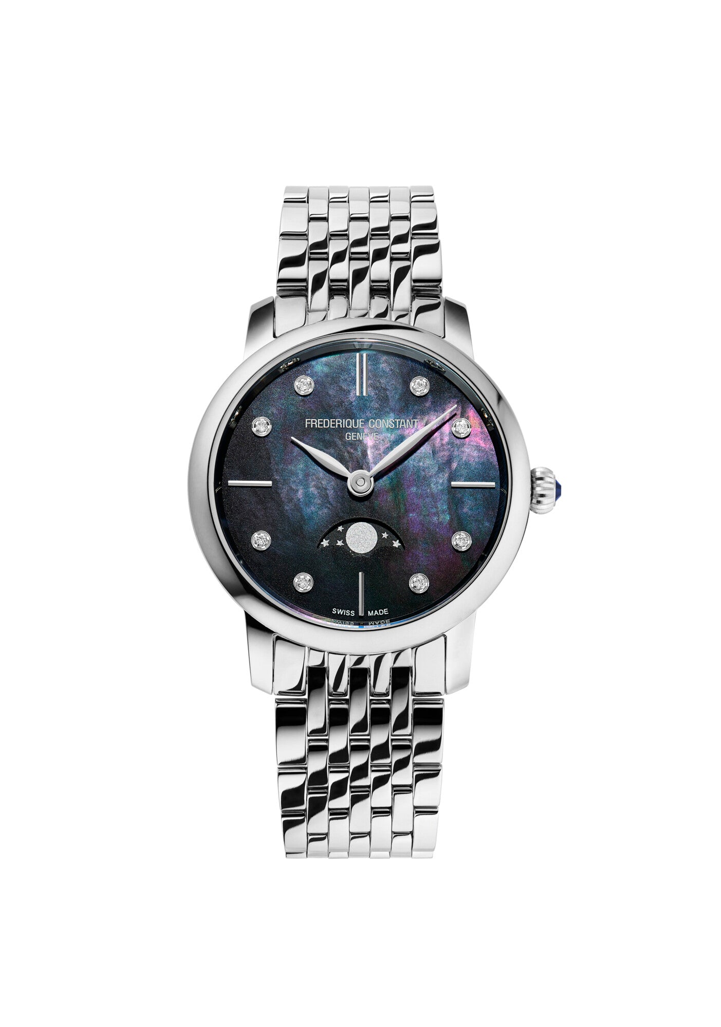 Frédérique Constant Classics Slimline Moonphase Damenuhr FC-206MPBD1S6B