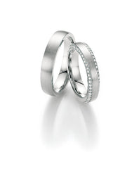 Fischer Trauringe Classics Glück Palladium - Ringbreite 4,5 mm