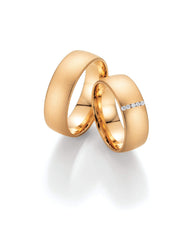 Fischer Trauringe Classics Herzenswärme - Platin, Ringbreite 7 mm