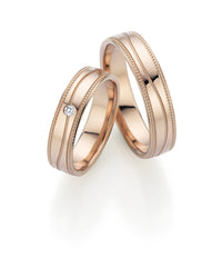 Fischer Trauringe Caramelgold Freudenzauber - Ringbreite 5 mm