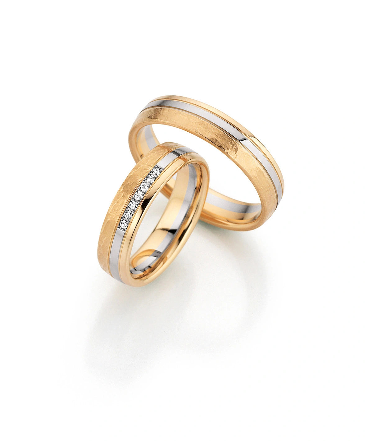 Fischer Trauringe Gold Design Lichtreflexion