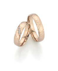 Fischer Trauringe Caramelgold Dünenglanz - Ringbreite 5 mm