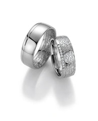 Fischer Trauringe Flora Rosenring Platin